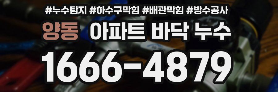 양동 아파트 바닥 누수