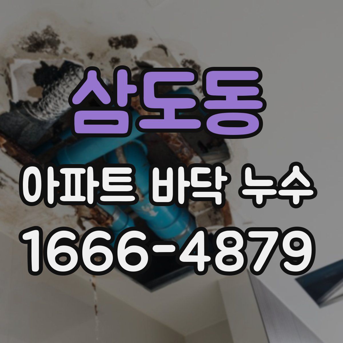 삼도동 아파트 바닥 누수