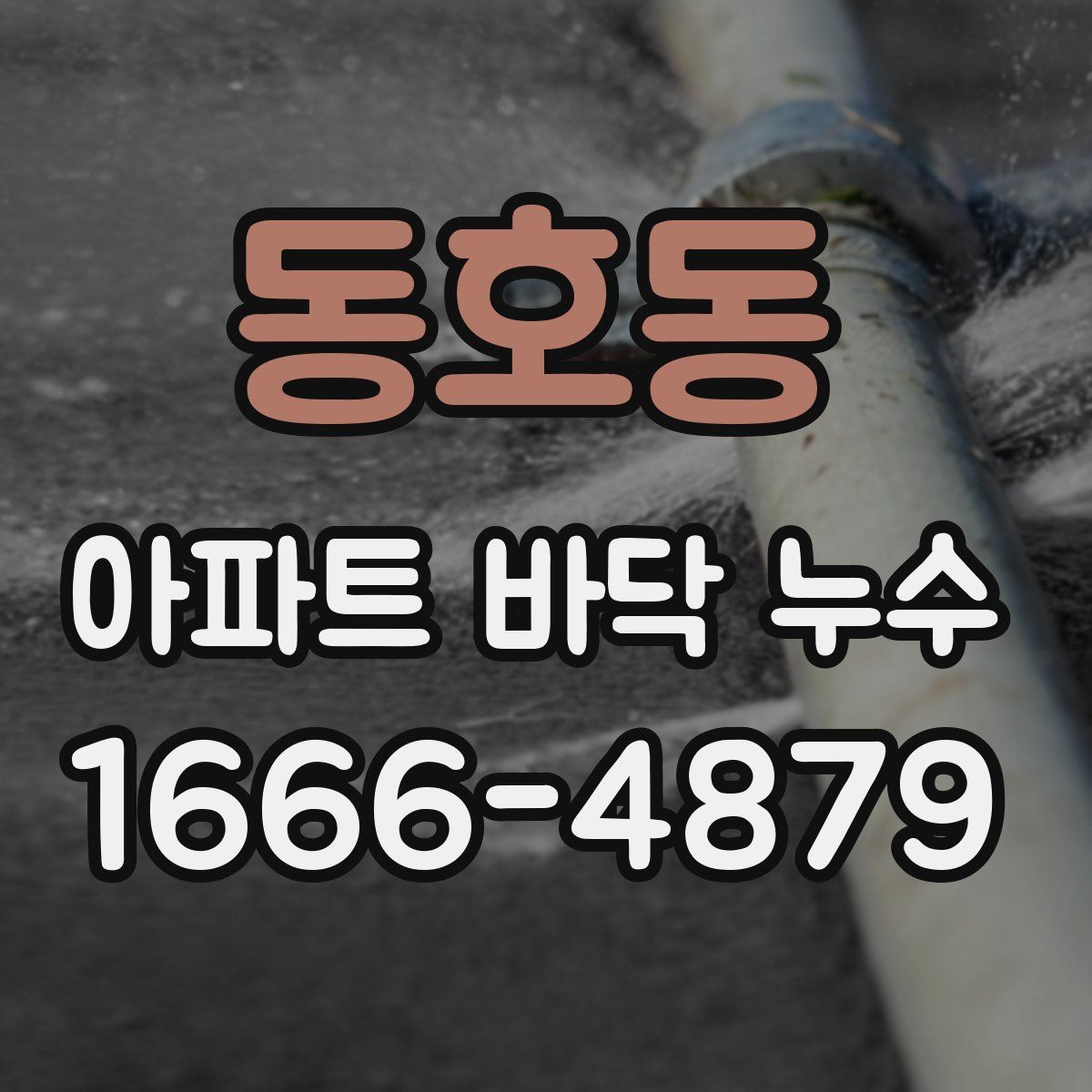 동호동 아파트 바닥 누수