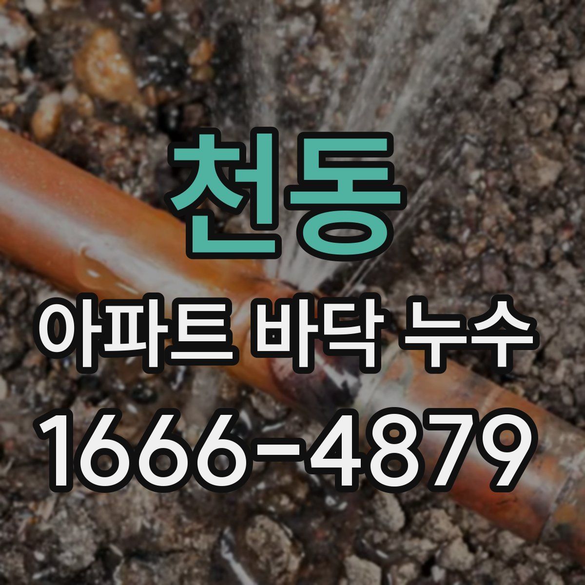 천동 아파트 바닥 누수
