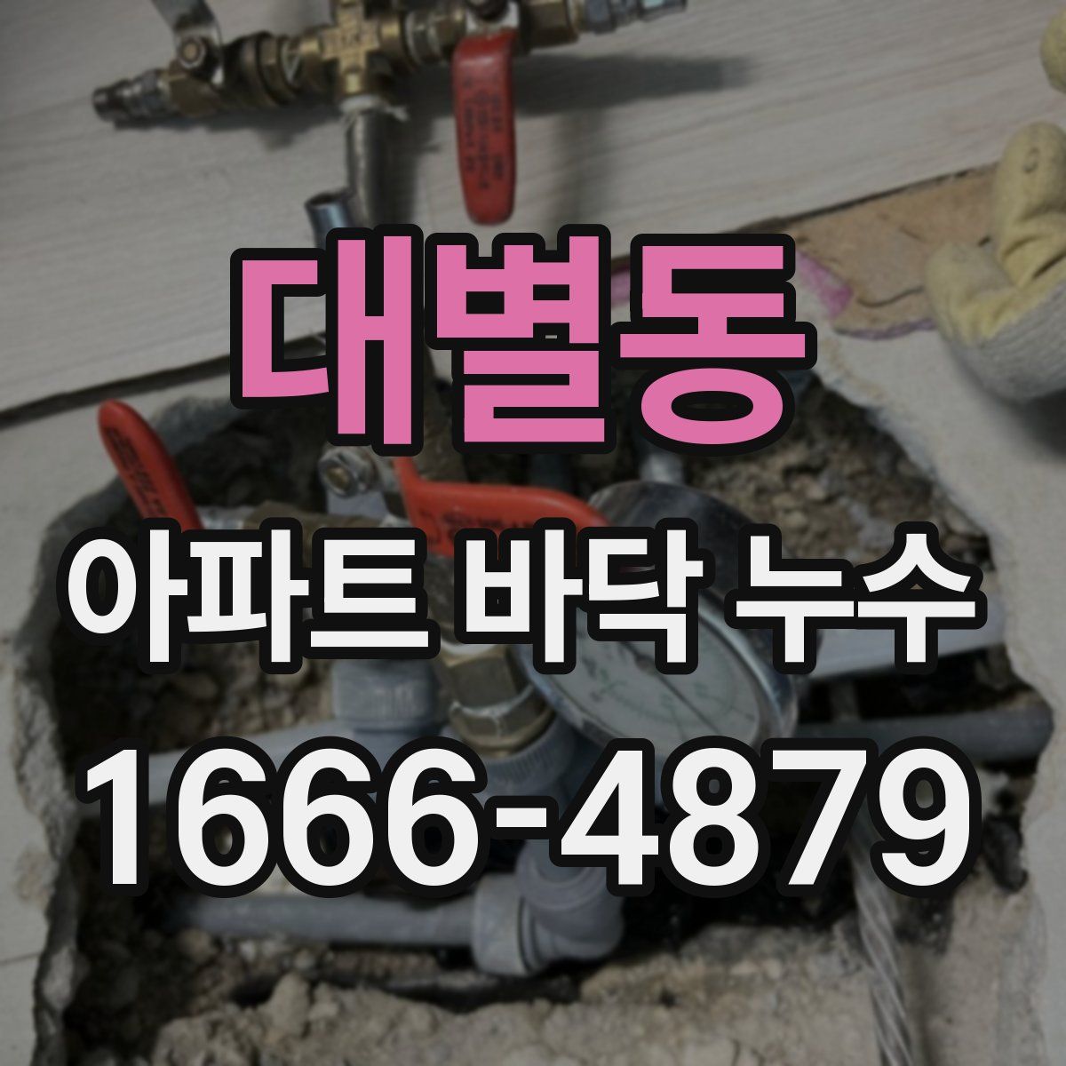 대별동 아파트 바닥 누수