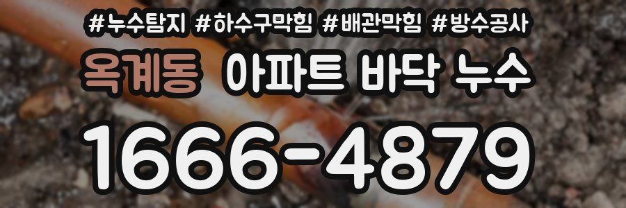 옥계동 아파트 바닥 누수
