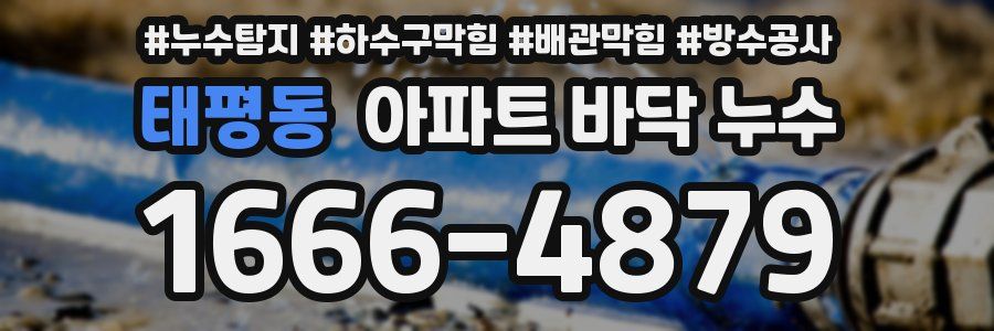 태평동 아파트 바닥 누수