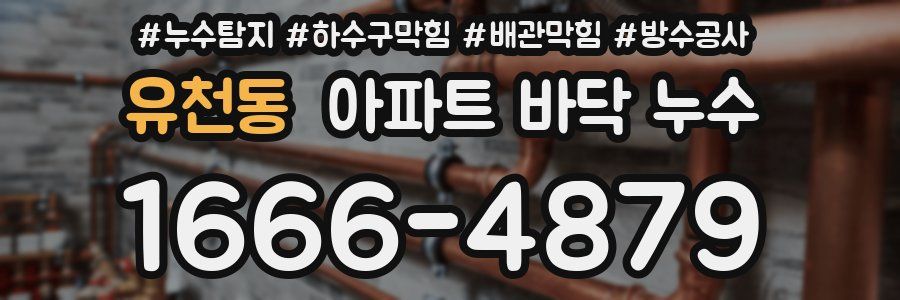 유천동 아파트 바닥 누수