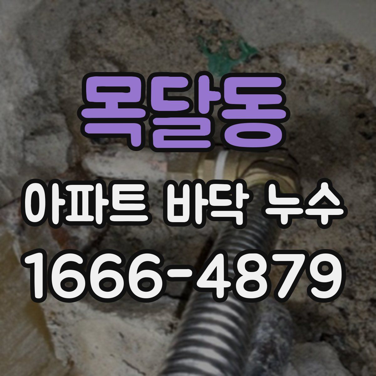 목달동 아파트 바닥 누수