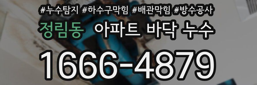 정림동 아파트 바닥 누수