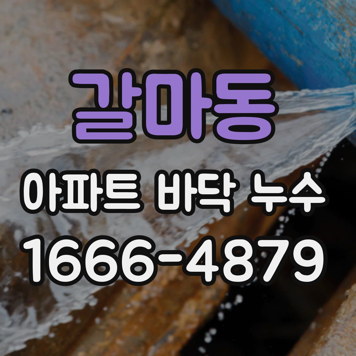 갈마동 아파트 바닥 누수