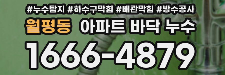 월평동 아파트 바닥 누수