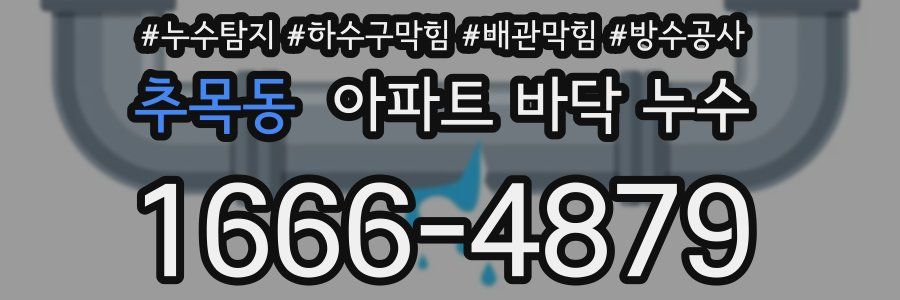 추목동 아파트 바닥 누수