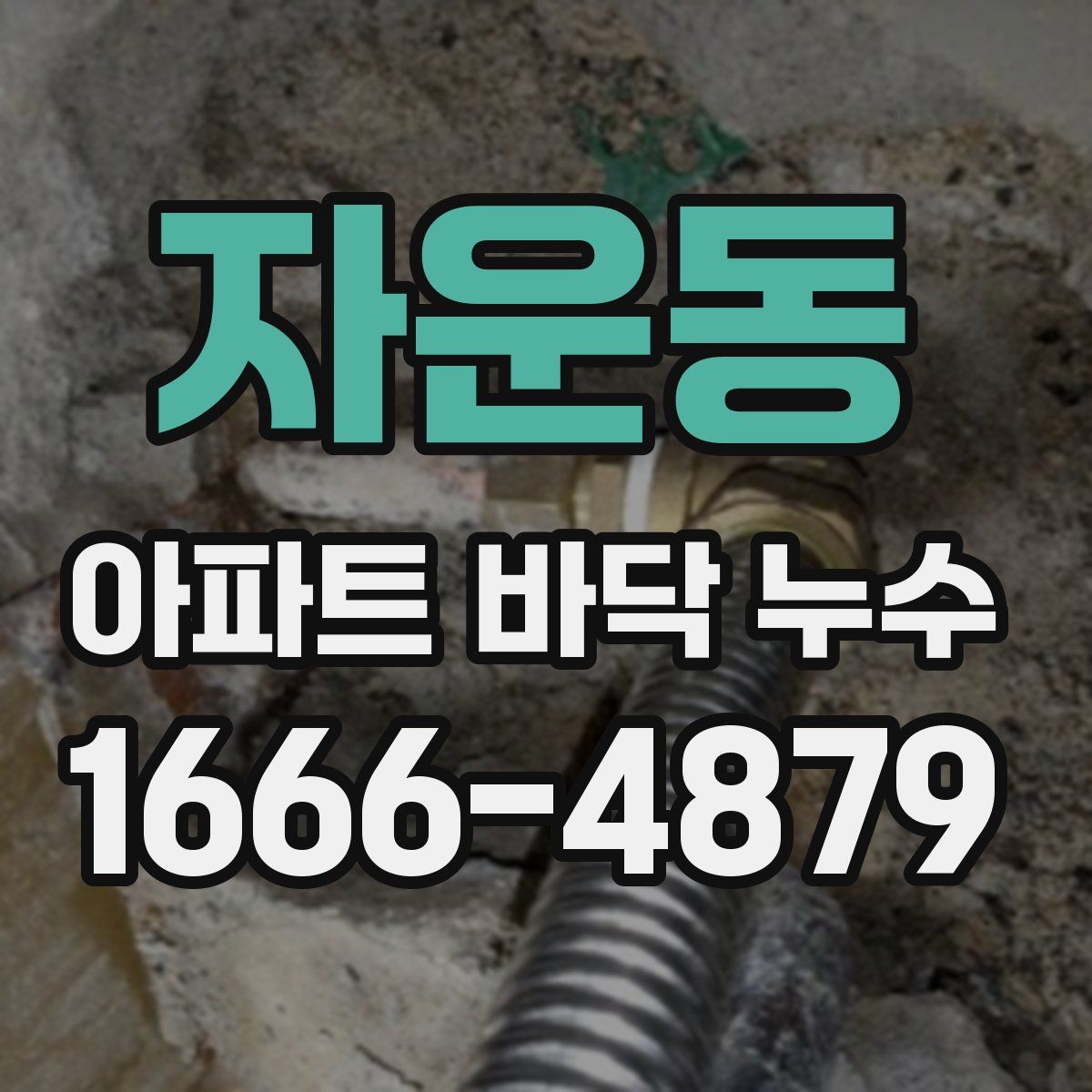 자운동 아파트 바닥 누수