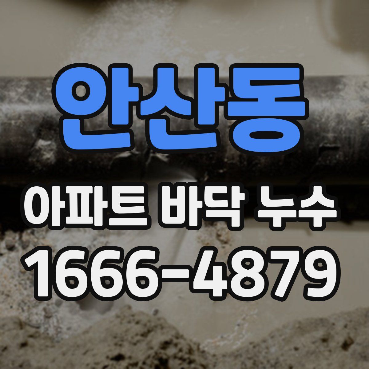 안산동 아파트 바닥 누수