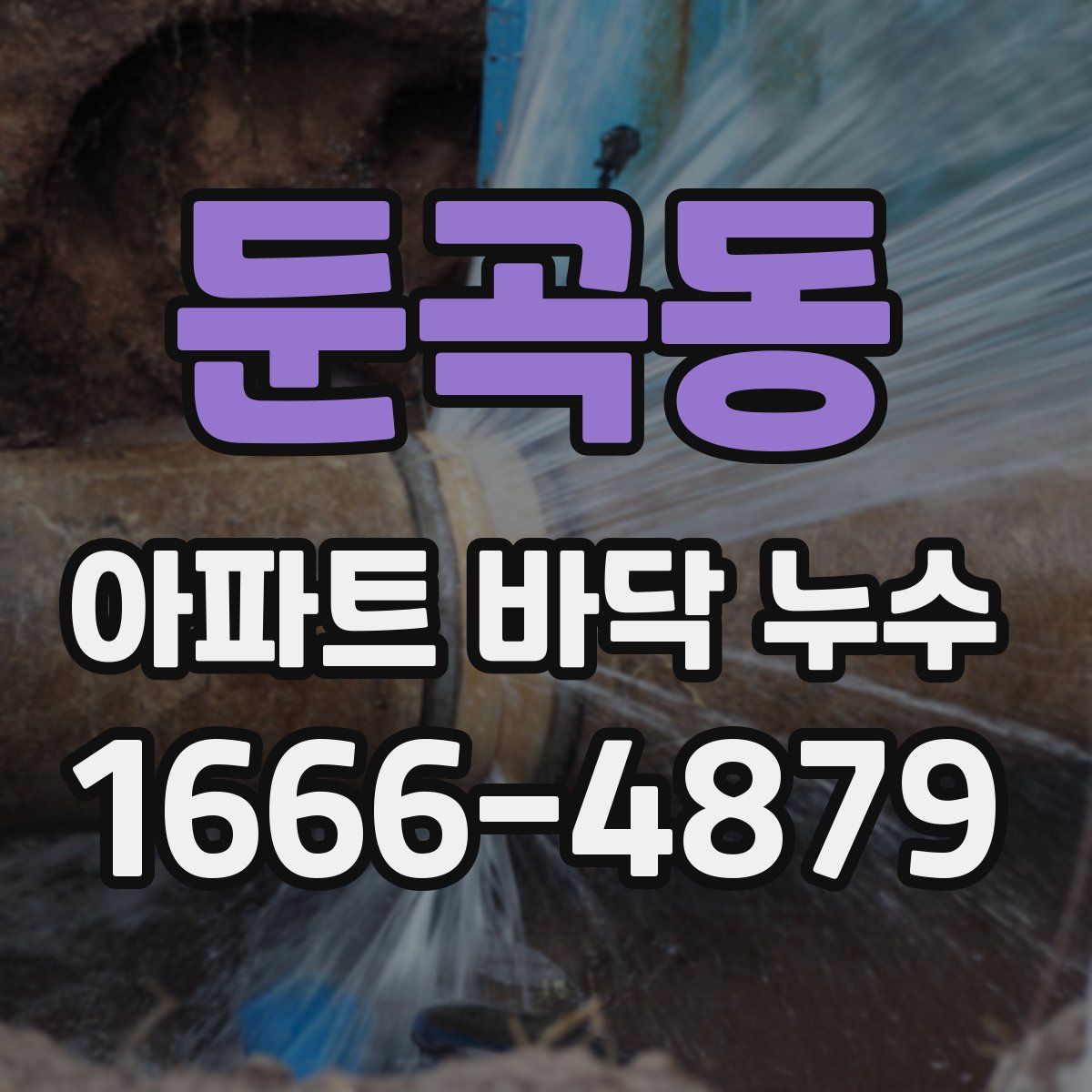 둔곡동 아파트 바닥 누수
