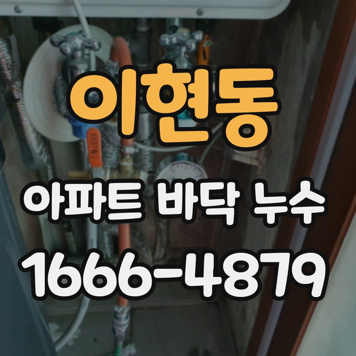 이현동 아파트 바닥 누수