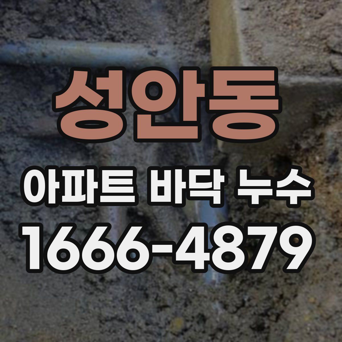 성안동 아파트 바닥 누수