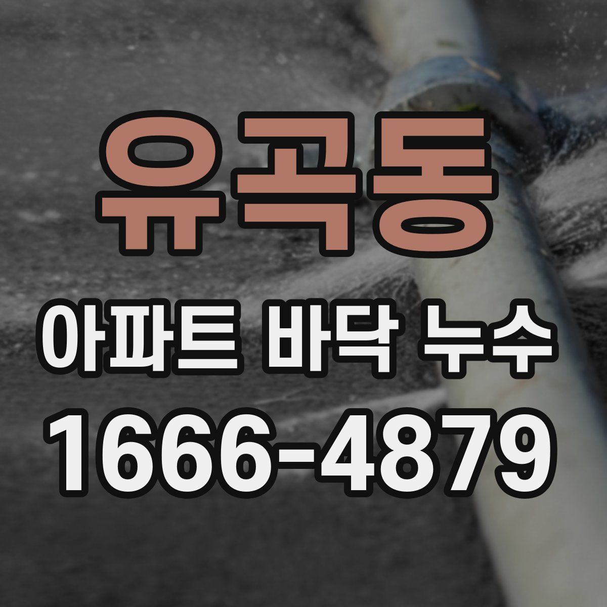 유곡동 아파트 바닥 누수