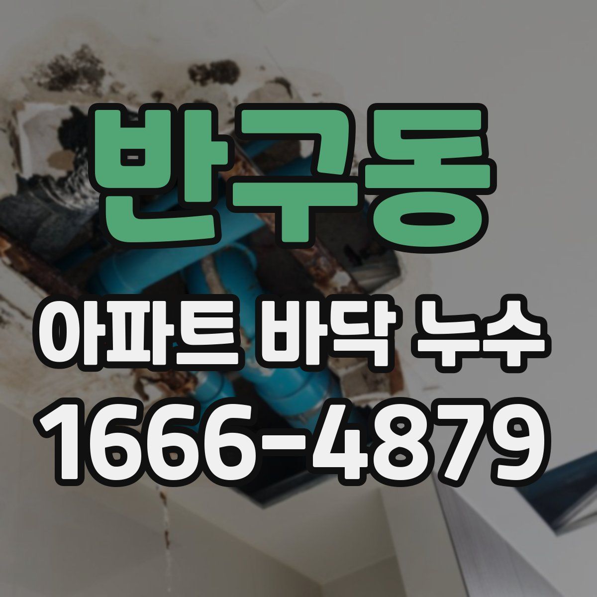 반구동 아파트 바닥 누수