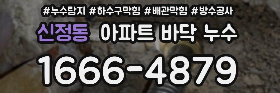 신정동 아파트 바닥 누수