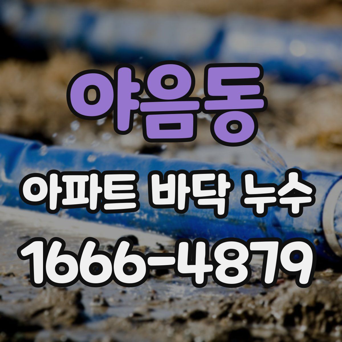 야음동 아파트 바닥 누수