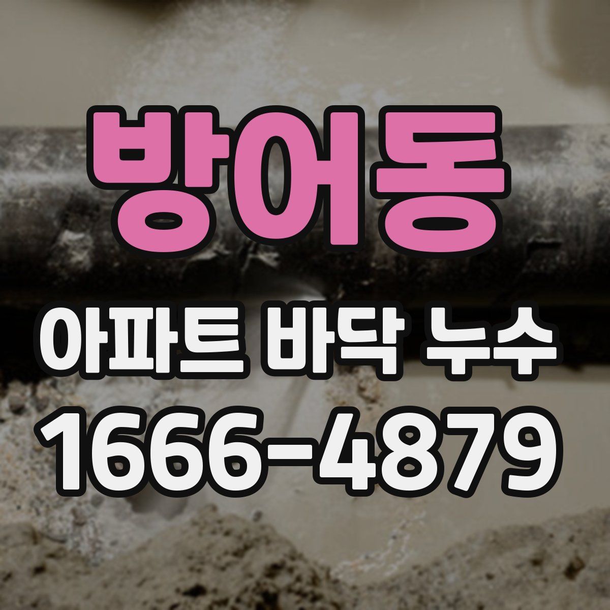 방어동 아파트 바닥 누수