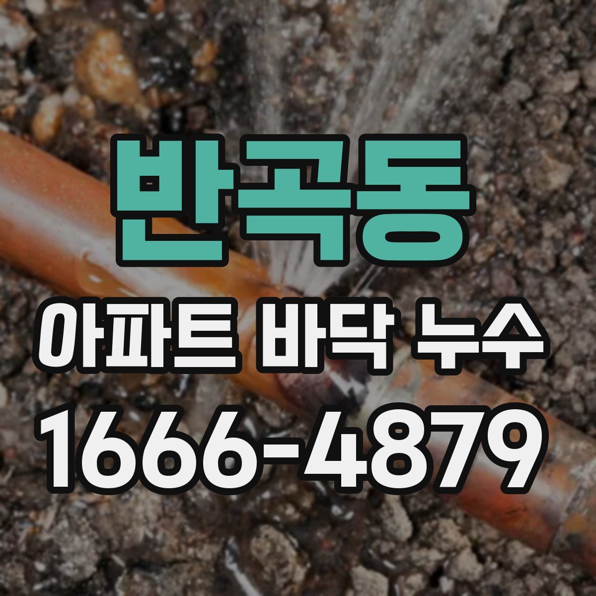 반곡동 아파트 바닥 누수
