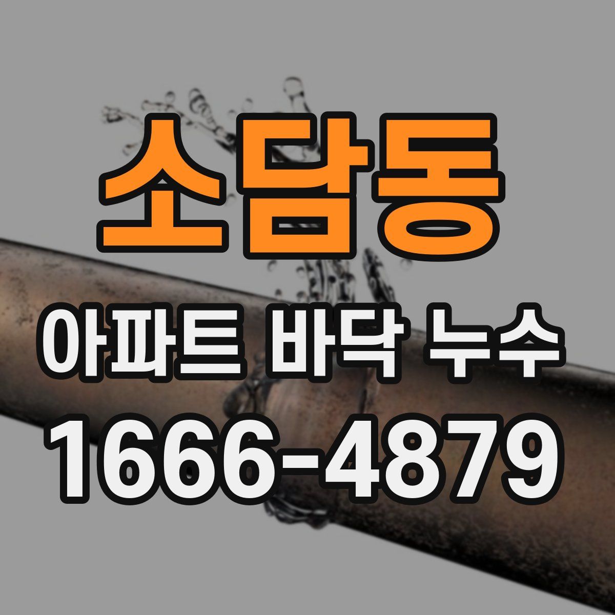소담동 아파트 바닥 누수