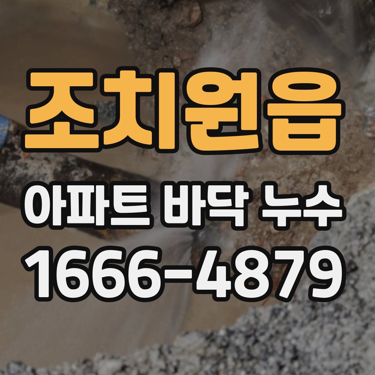 조치원읍 아파트 바닥 누수