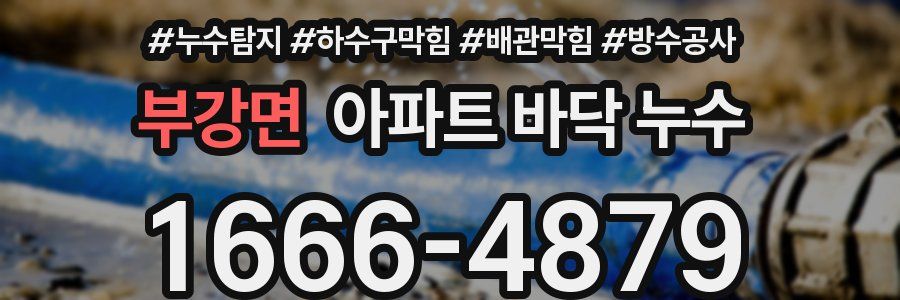 부강면 아파트 바닥 누수