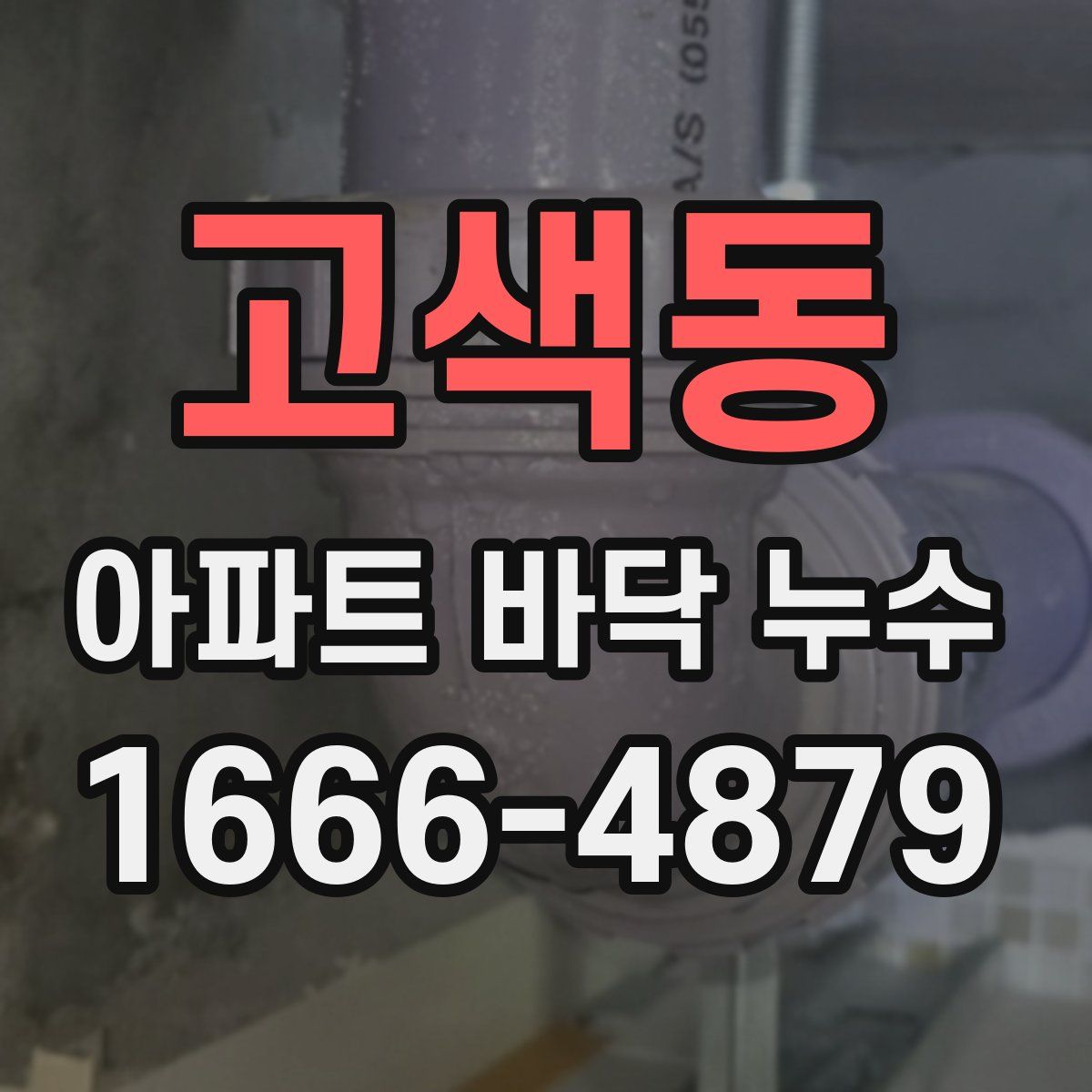 고색동 아파트 바닥 누수