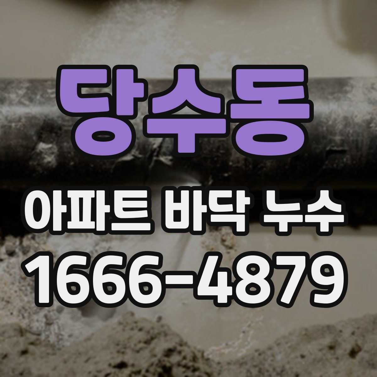당수동 아파트 바닥 누수