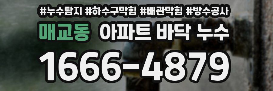 매교동 아파트 바닥 누수