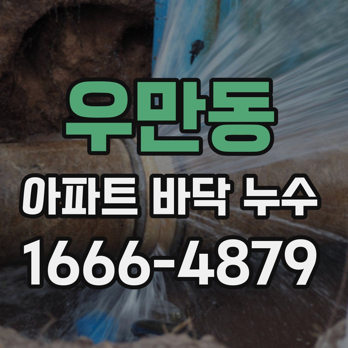 우만동 아파트 바닥 누수