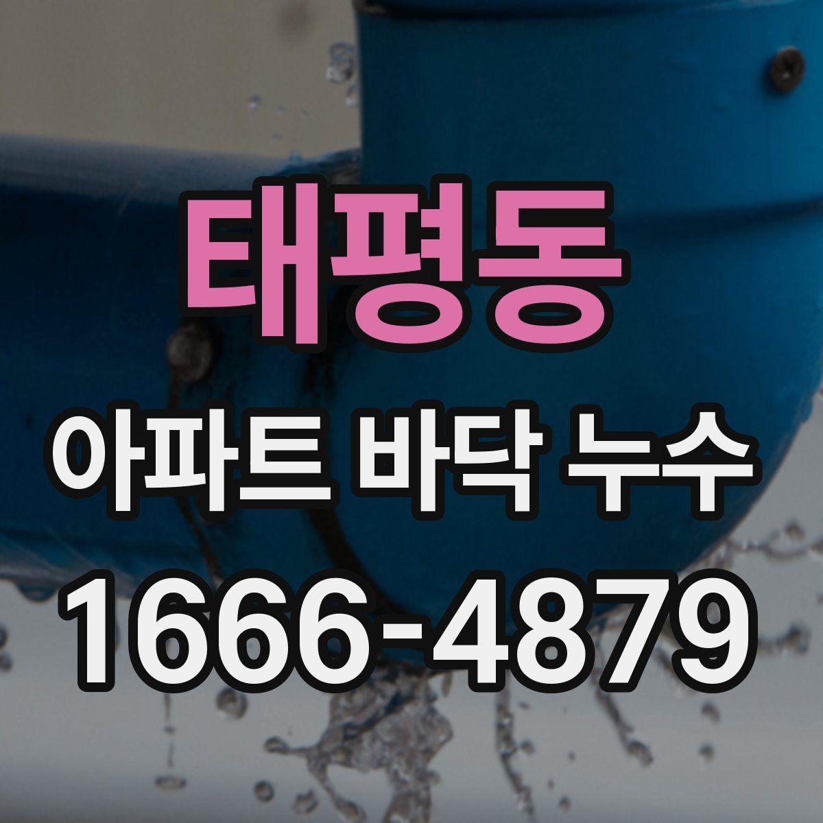 태평동 아파트 바닥 누수