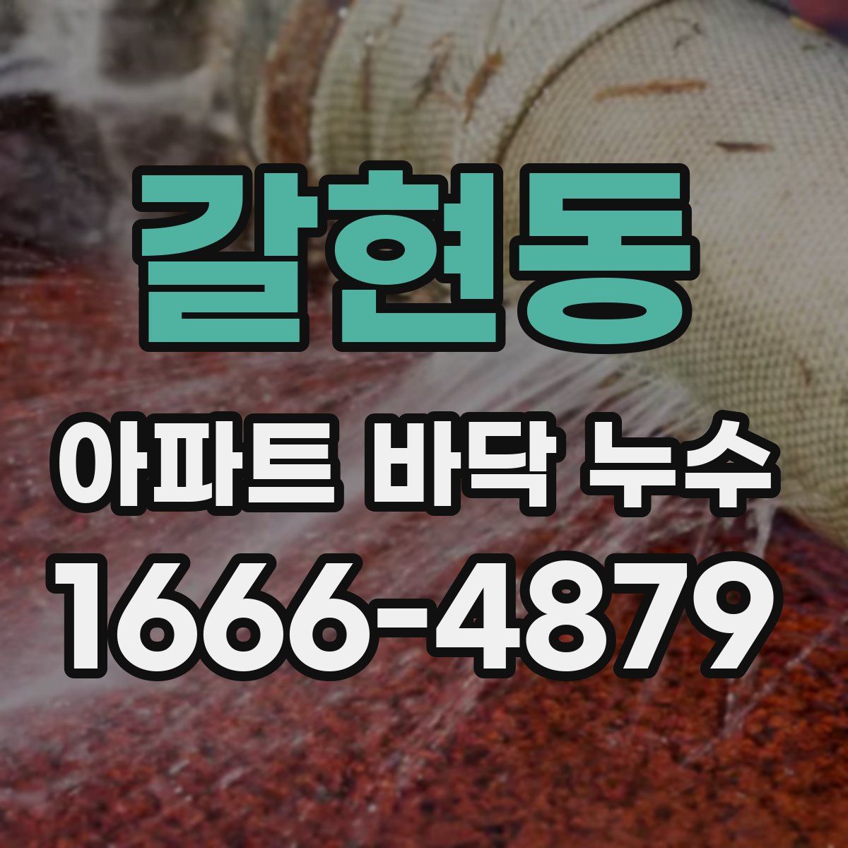 갈현동 아파트 바닥 누수
