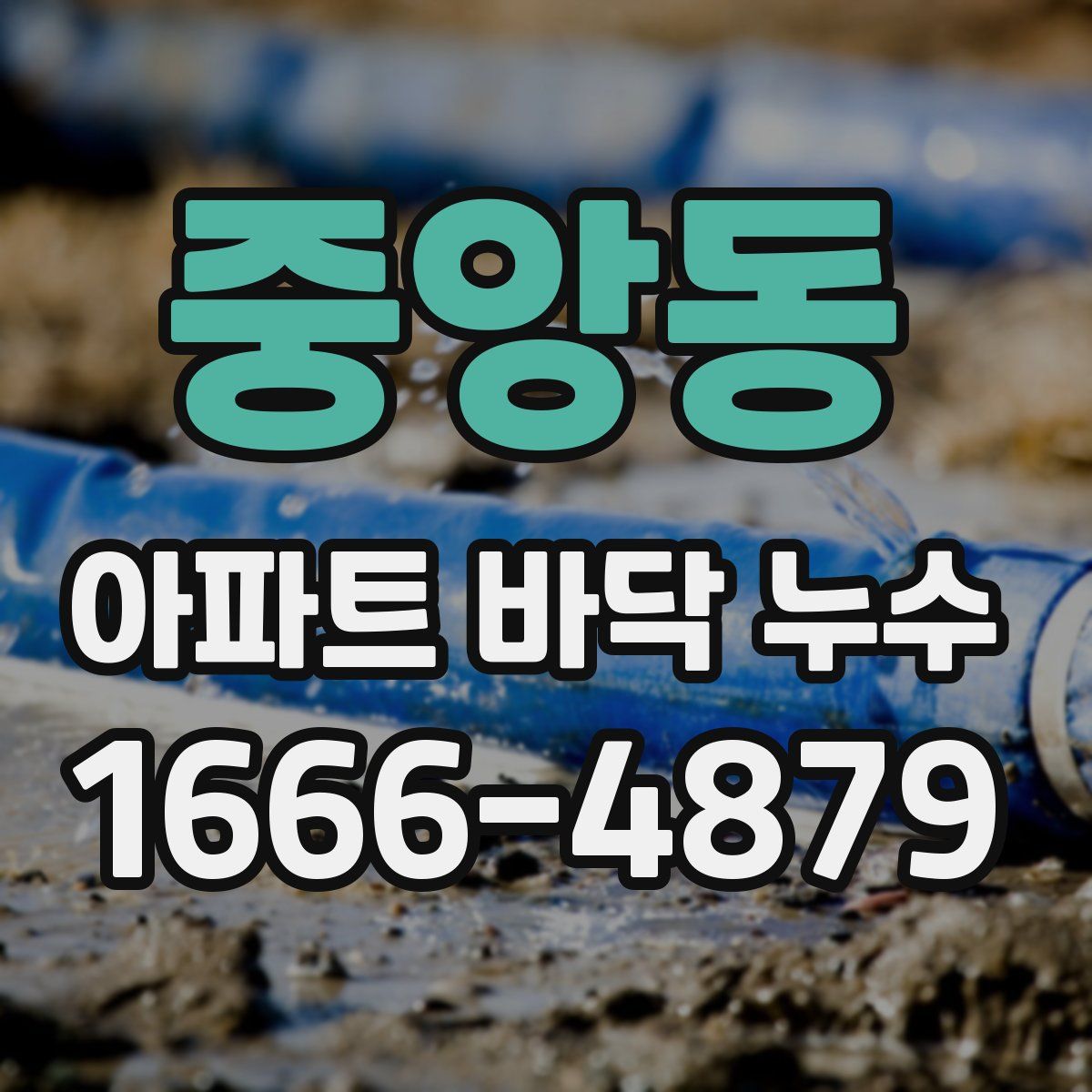 중앙동 아파트 바닥 누수
