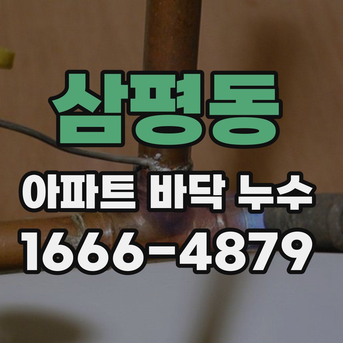 삼평동 아파트 바닥 누수