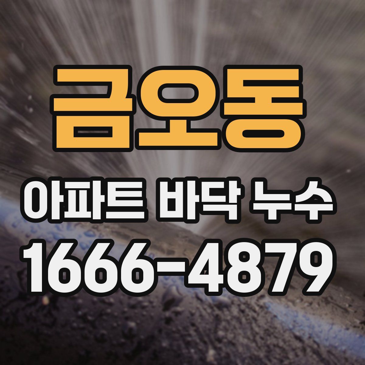 금오동 아파트 바닥 누수