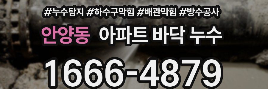 안양동 아파트 바닥 누수