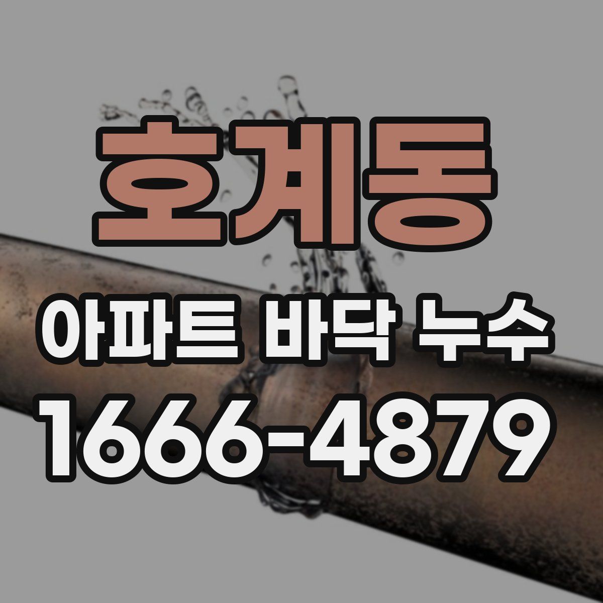 호계동 아파트 바닥 누수