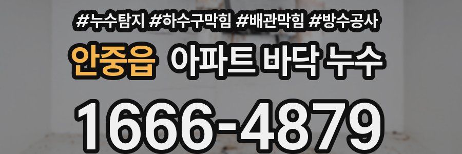 안중읍 아파트 바닥 누수