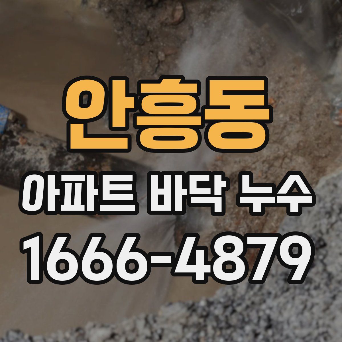 안흥동 아파트 바닥 누수