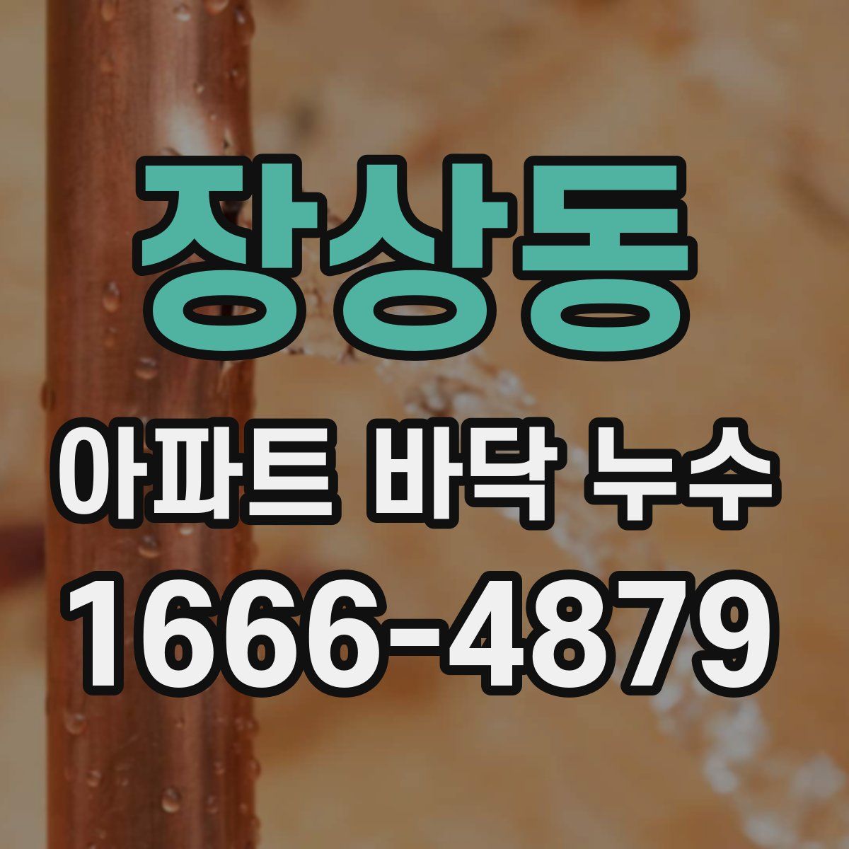 장상동 아파트 바닥 누수