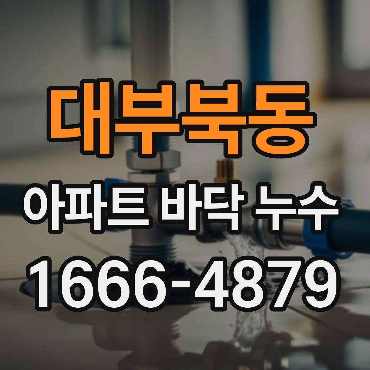 대부북동 아파트 바닥 누수