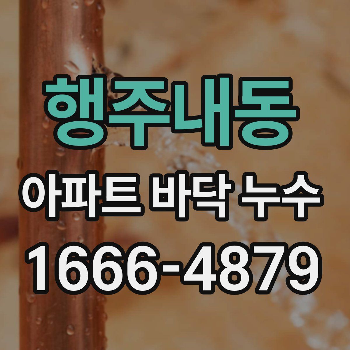 행주내동 아파트 바닥 누수