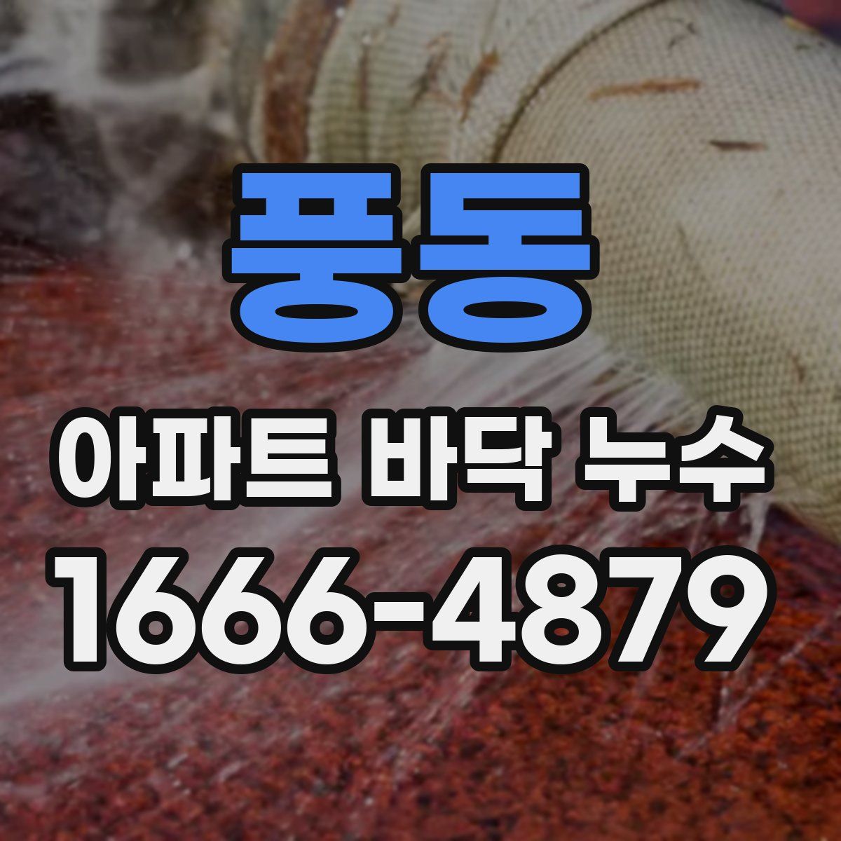 풍동 아파트 바닥 누수