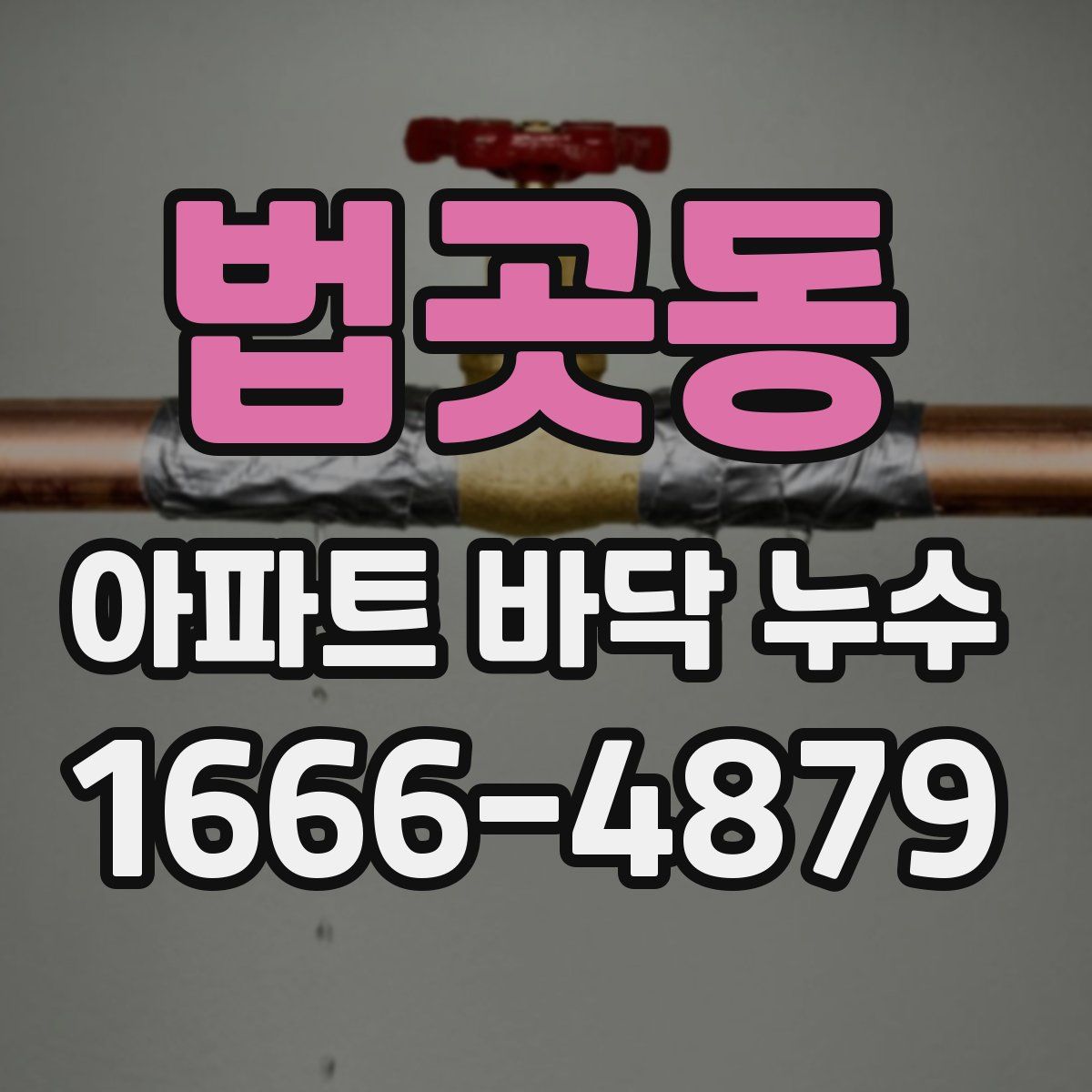 법곳동 아파트 바닥 누수