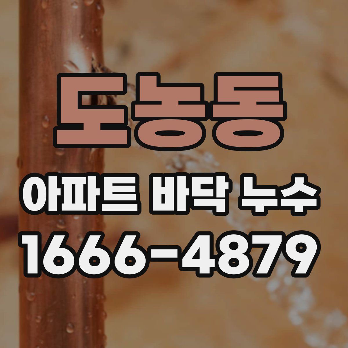 도농동 아파트 바닥 누수