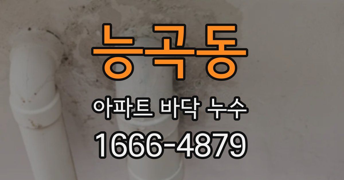 능곡동 아파트 바닥 누수