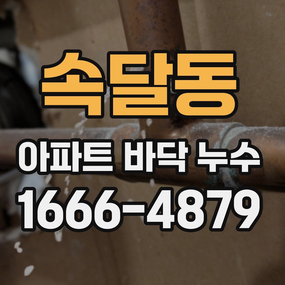 속달동 아파트 바닥 누수