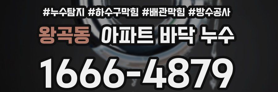 왕곡동 아파트 바닥 누수