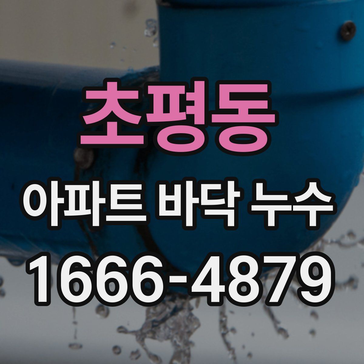 초평동 아파트 바닥 누수
